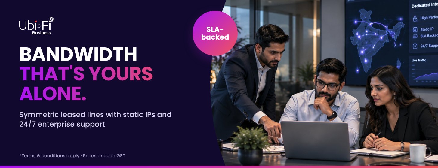 Dedicated internet with SLA-backed uptime