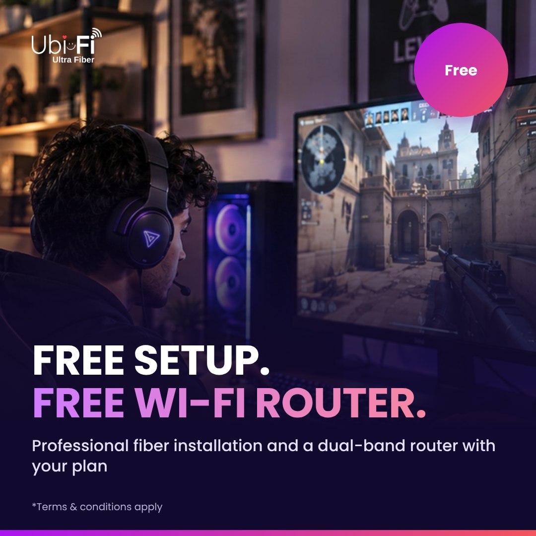 Free installation and dual-band Wi-Fi router