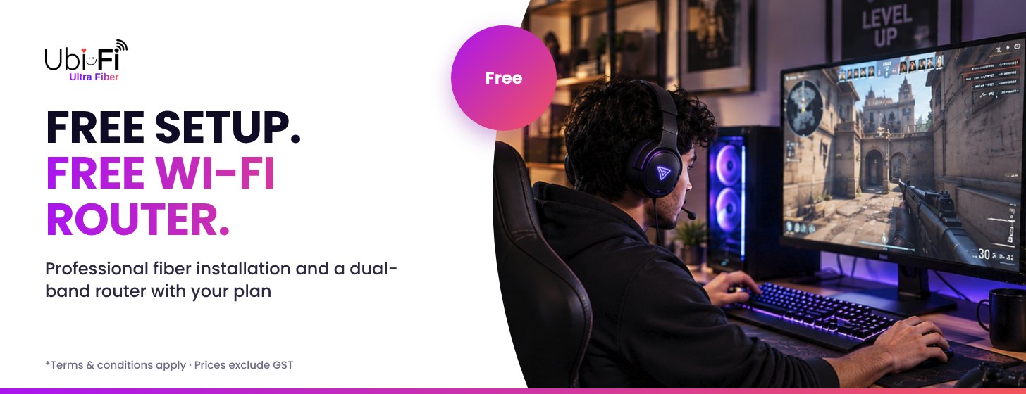 Free installation and dual-band Wi-Fi router