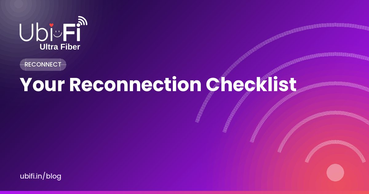 Your Reconnection Checklist