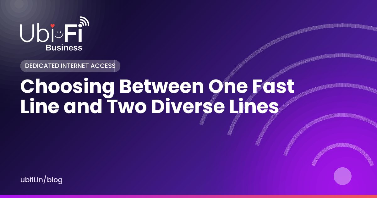 Choosing Between One Fast Line and Two Diverse Lines