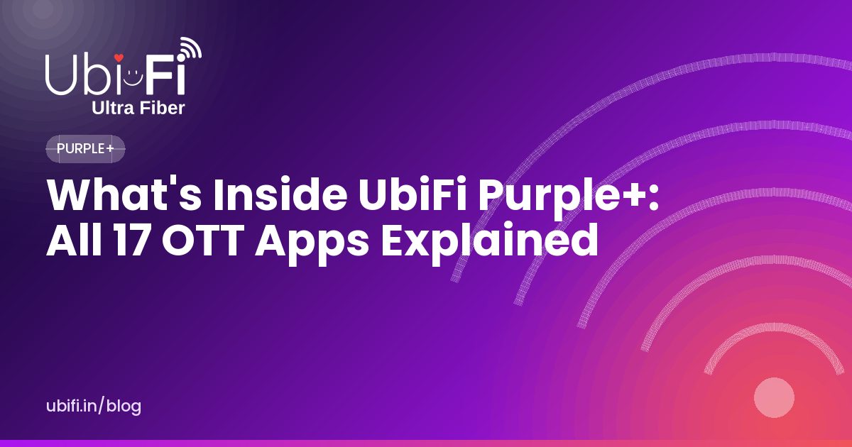What's Inside UbiFi Purple+: All 17 OTT Apps Explained